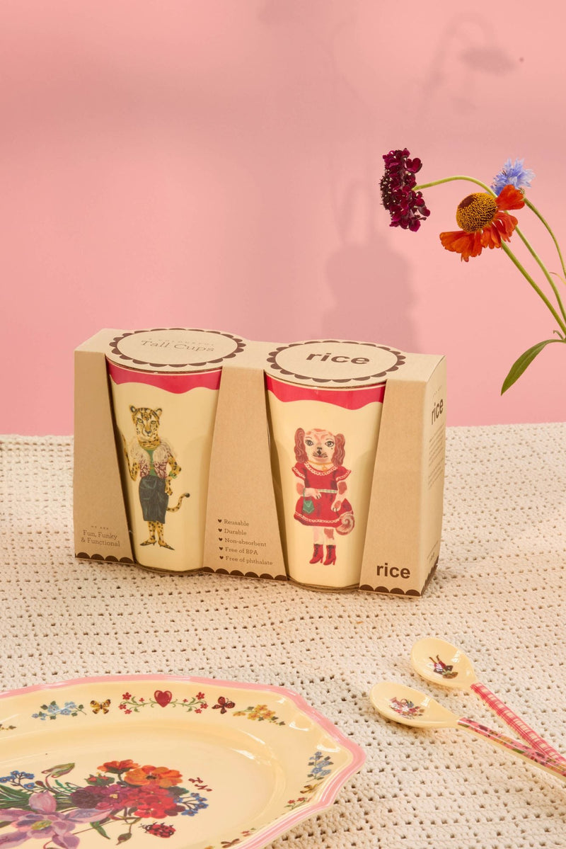 Tall Cup - Red - Nathalie Lété Vol. 2 Print - 2-pack