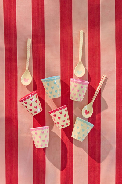 Espresso Cup - Multicolor - Favorite Hearts Prints - 6-pack