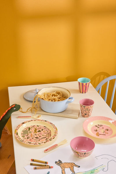 Mittelgroße Kinderbecher - Koralle - Jungle Print