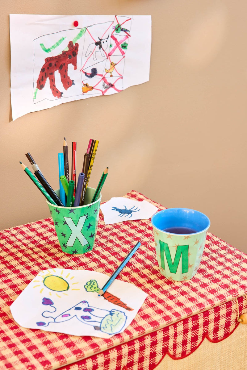 Medium Alphabet Cup - Blue - Blue Starter Pack - Stars