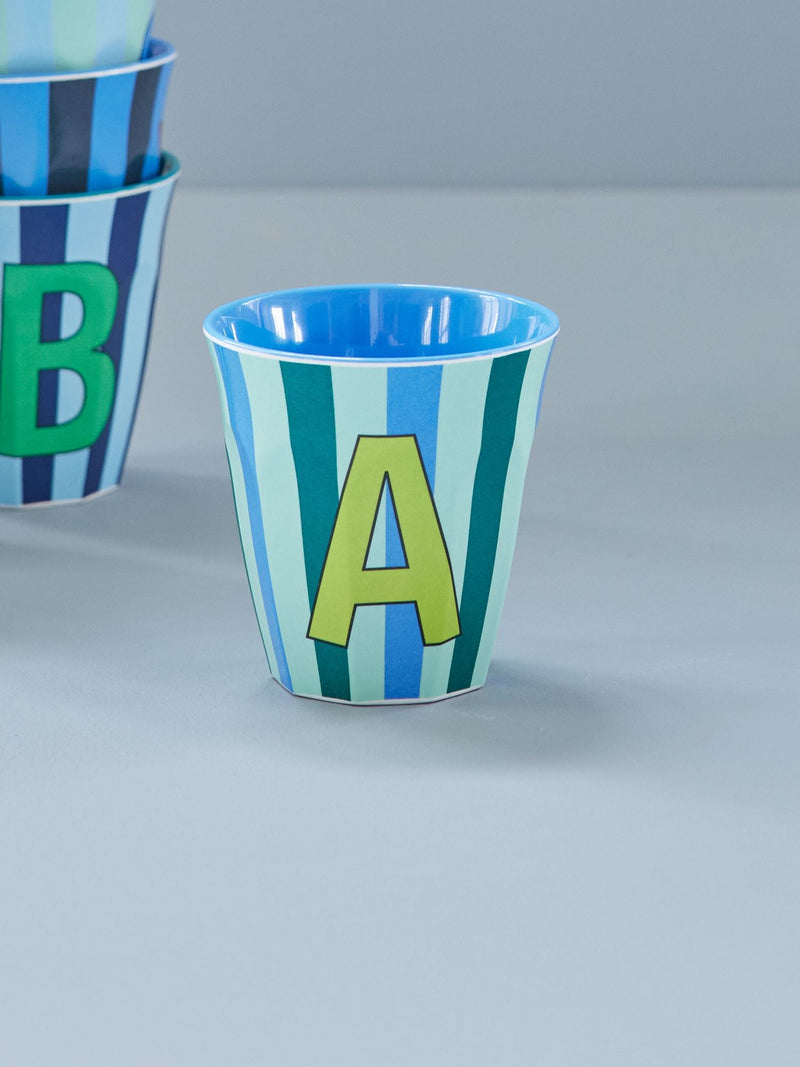 Mediano Vaso - Azul - A - Stripes