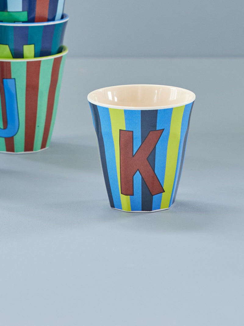 Mediano Vaso - Azul - K - Stripes