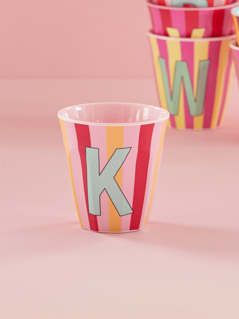 Mediano Vaso - Rosa - K - Stripes