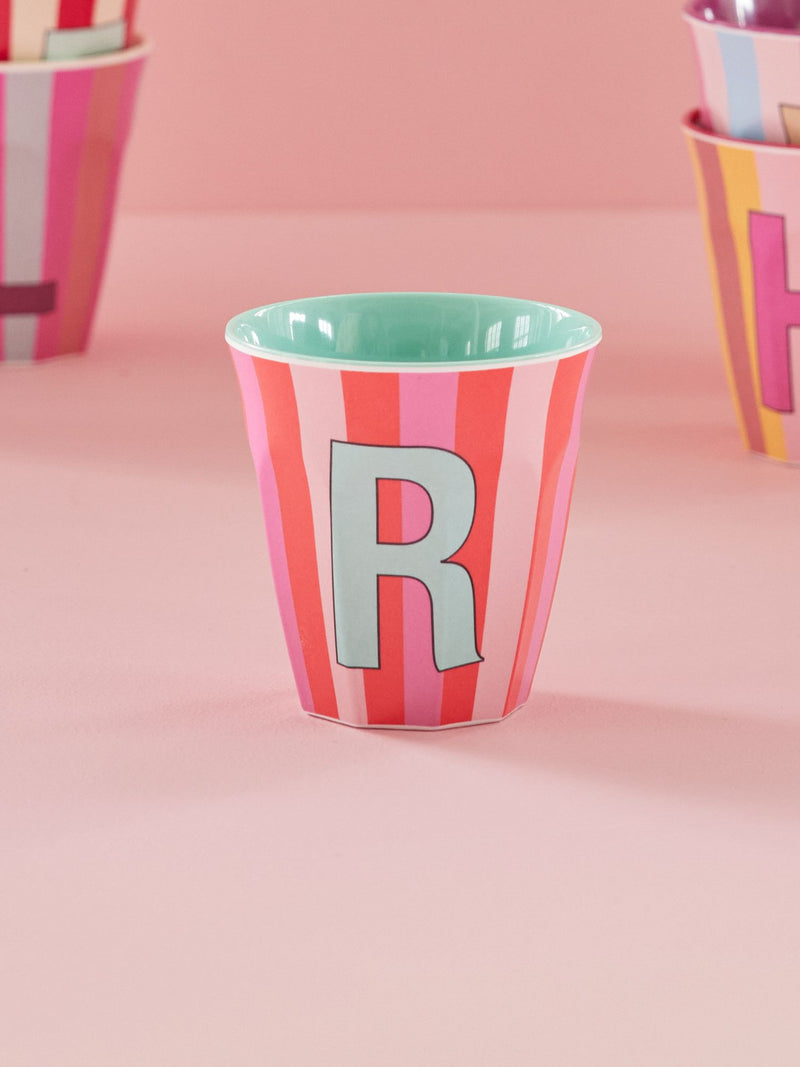 Media Tazza - Rosa - R - Stripes