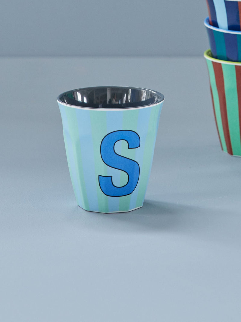 Mediano Vaso - Azul - S - Stripes