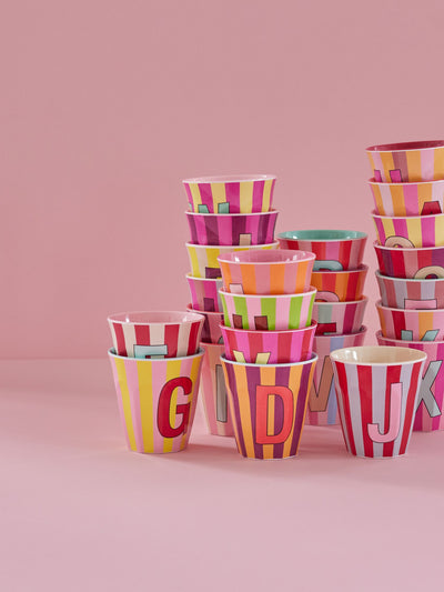 Mediano Vaso - Rosa - U - Stripes