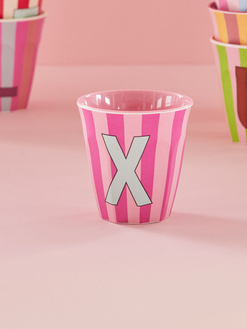 Mediano Vaso - Rosa - X - Stripes