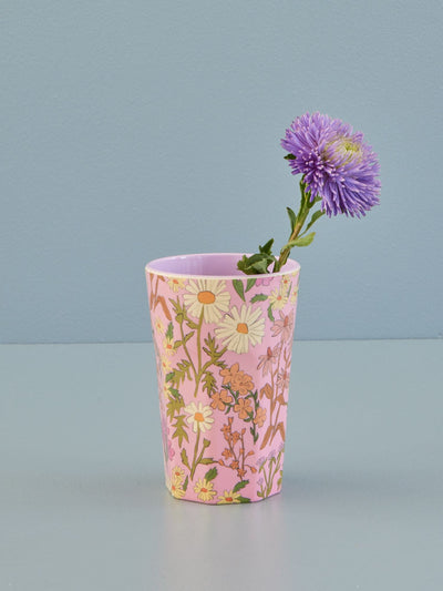 Alto Vaso - Rosa suave - Daisy Dearest Print