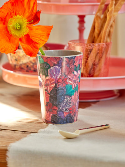 Tall Cup - Forest Flower Print