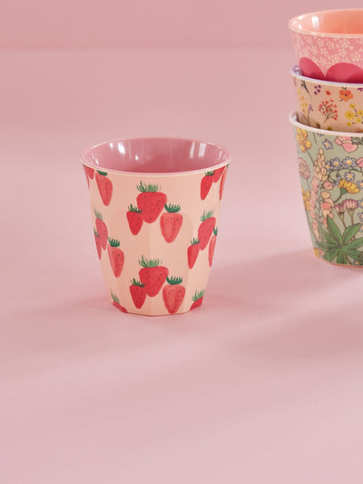 Mellem Kop - Lyserød - Strawberry Print