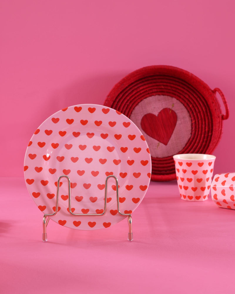 Medium Cup - Soft Pink - Sweet Hearts Print