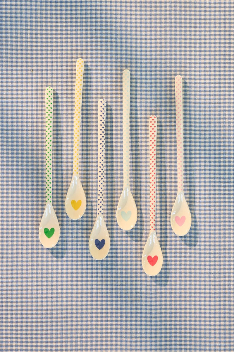 Cucharas latte - Multicolor - Favorite Hearts Print