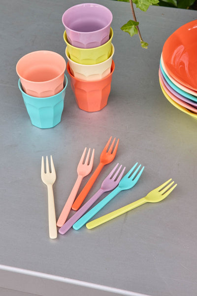 Cake Fork - Multicolor - Gloriously Gifted - Set of 6