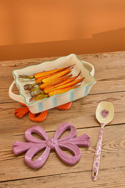 Bow Aluminum Trivet - Lavender