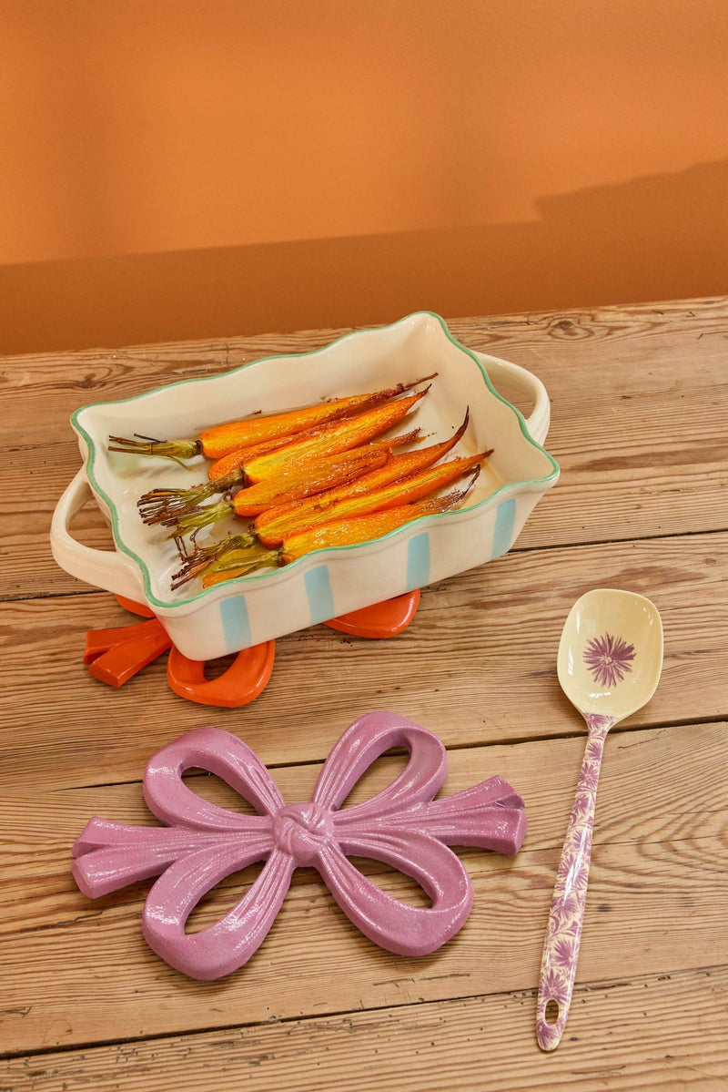 Bow Aluminum Trivet - Lavender