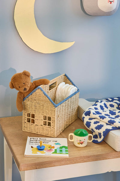 House Paper Book Storage - Blue