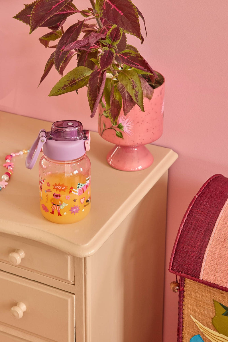 Large Tritan Drinking Bottle - Pink - Hero Print