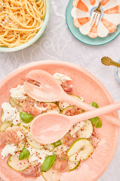 Résine Couverts à salade - Rose clair