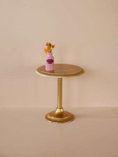 Redondo Aluminio Mesa - Dorado