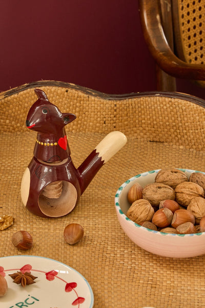 Pilz Holz Nussknacker - Rot