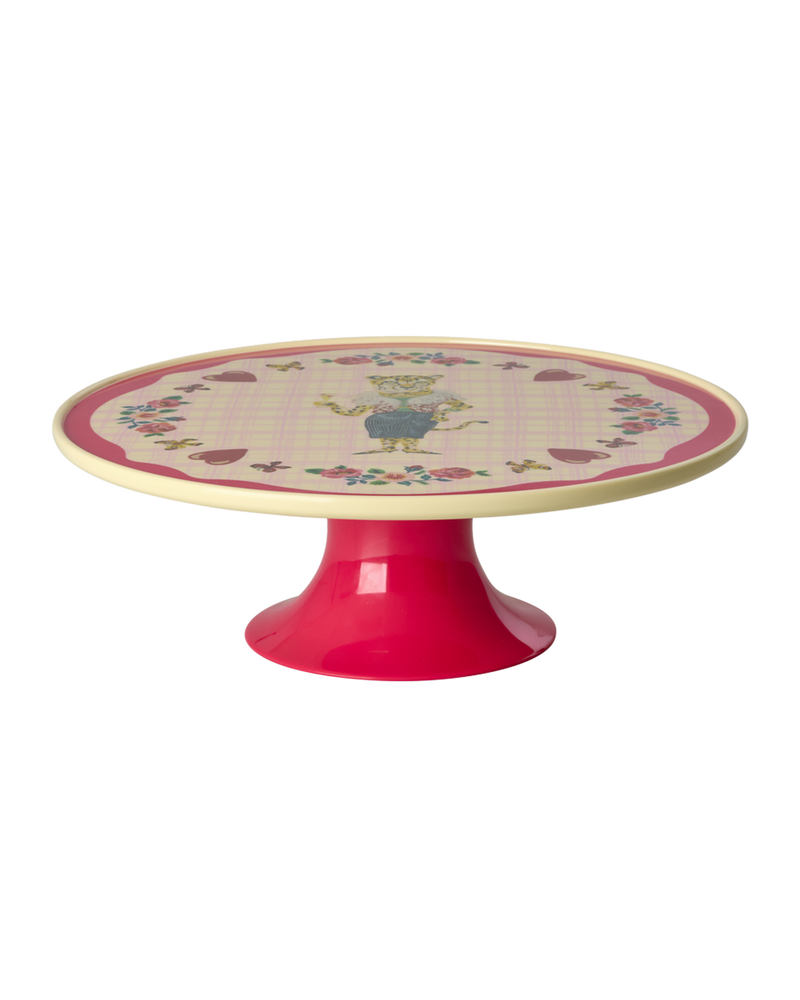 Low Round Cake Stand - Red - Nathalie Lété Vol. 2 Print