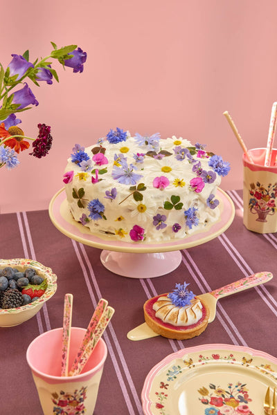 Low Round Cake Stand - Pink - Nathalie Lété Vol. 2 Print