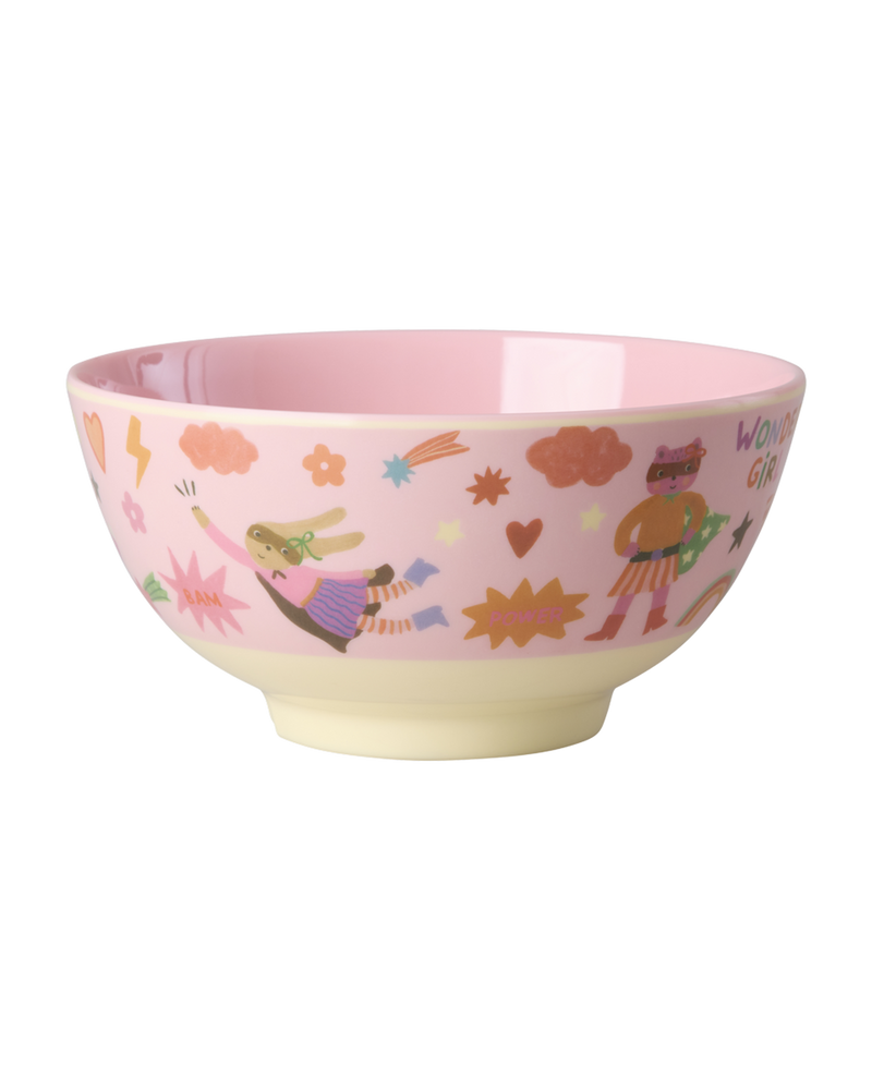 Medium Kids Bowl - Pink - Hero Print