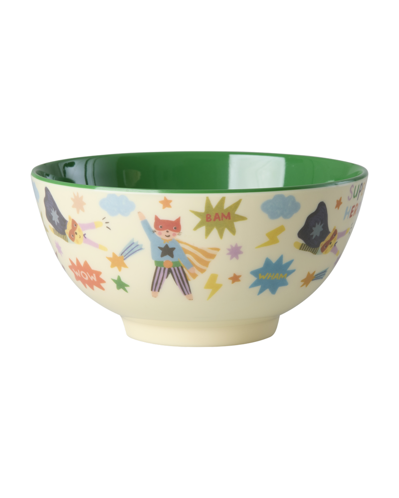 Medium Kids Bowl - Green - Hero Print