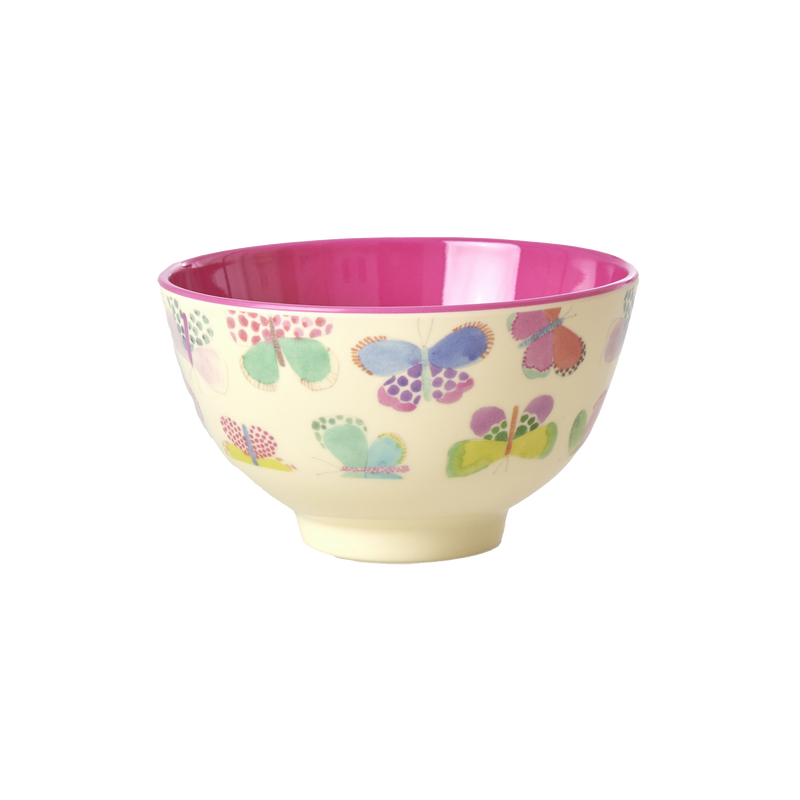 Small Bowl - Pink - Butterfly Print