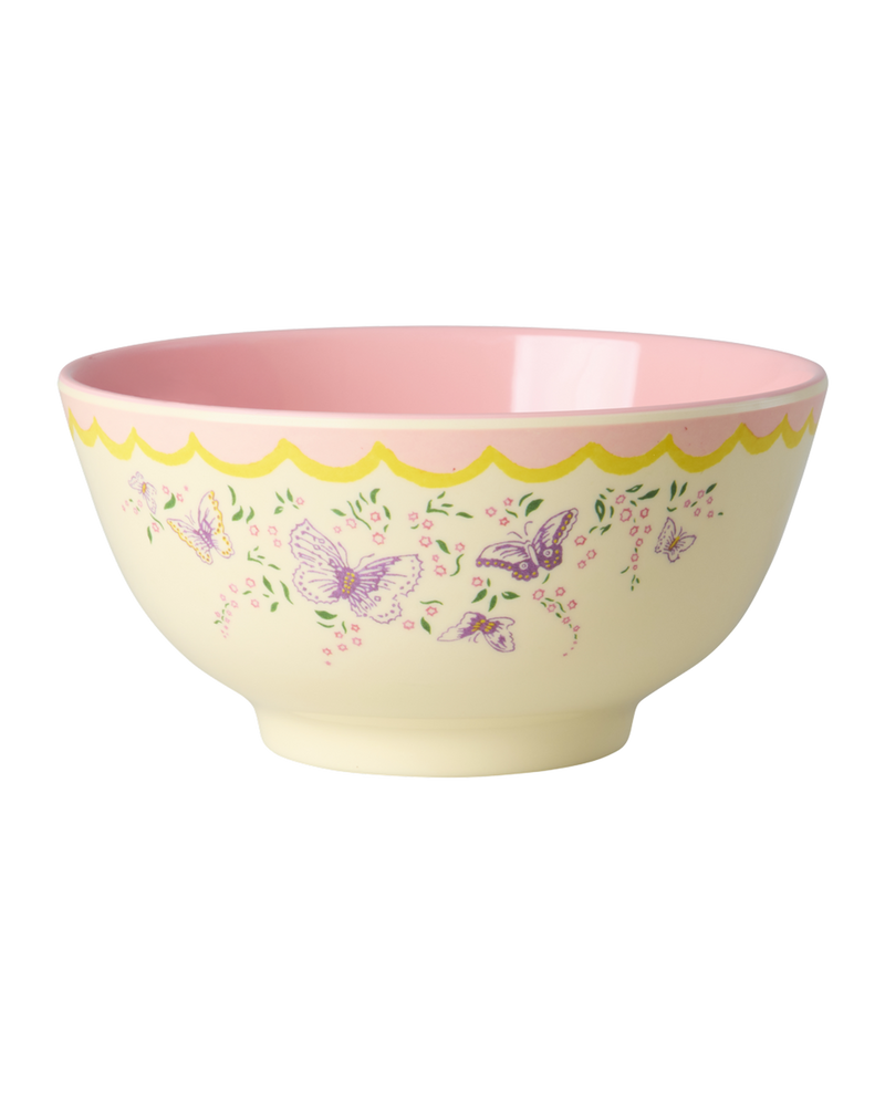 Medium Bowl - Cream - Spread Your Wings Print