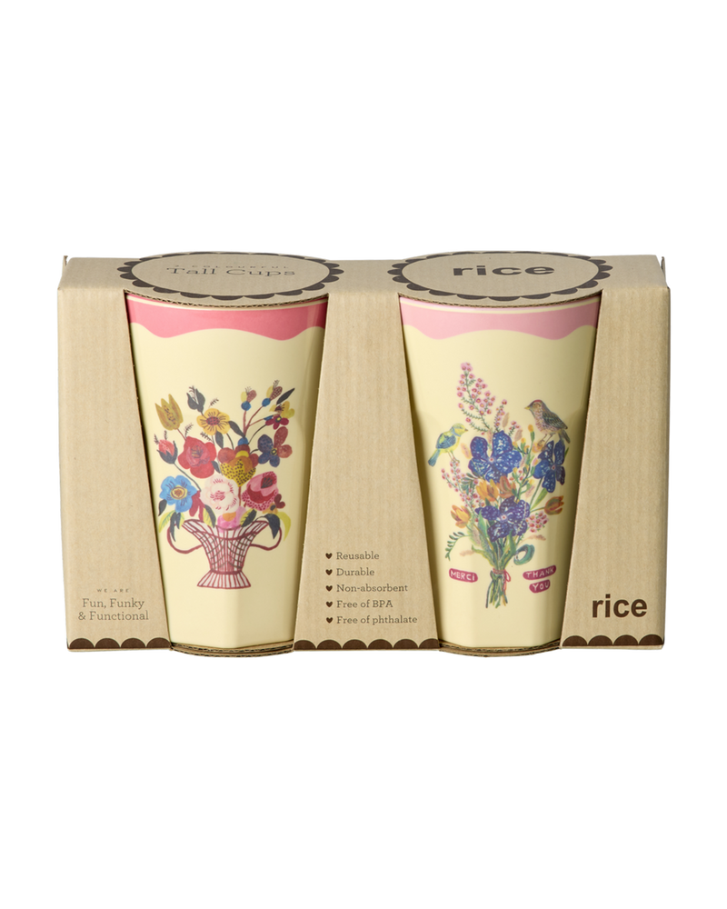 Tall Cup - Pink - Nathalie Lété Vol. 2 Print - 2-pack
