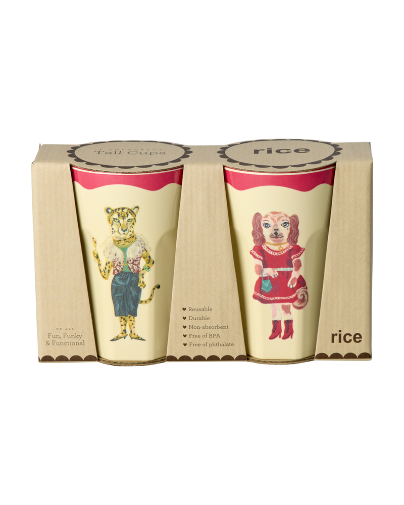 Tall Cup - Red - Nathalie Lété Vol. 2 Print - 2-pack