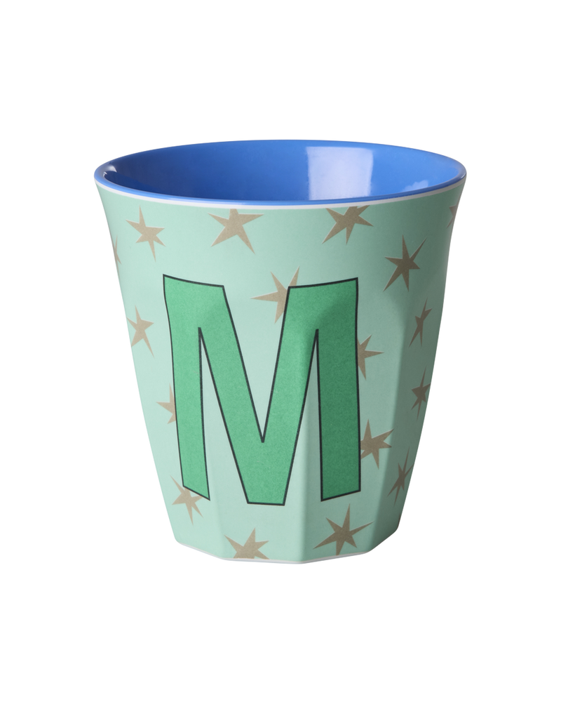 Medium Alphabet Cup - Green - M - Stars