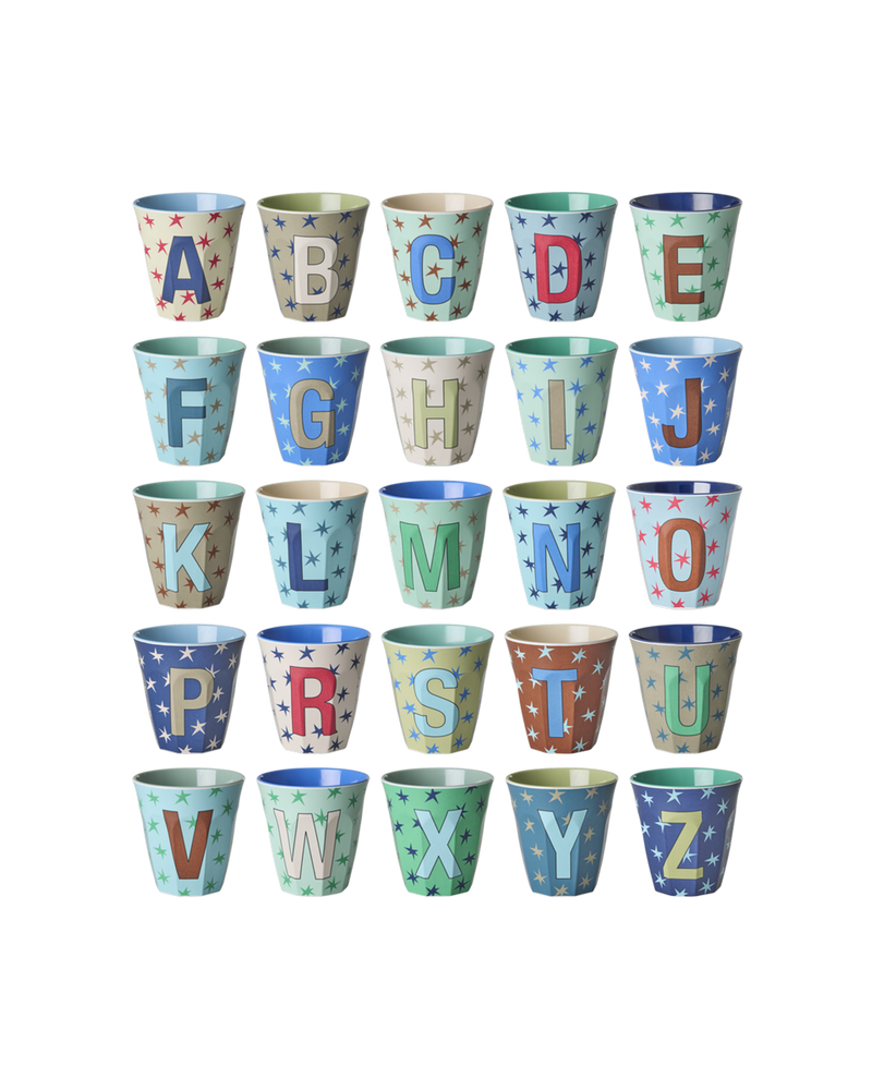 Medium Alphabet Cup - Blue - Blue Starter Pack - Stars