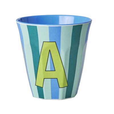 Mediano Vaso - Azul - A - Stripes