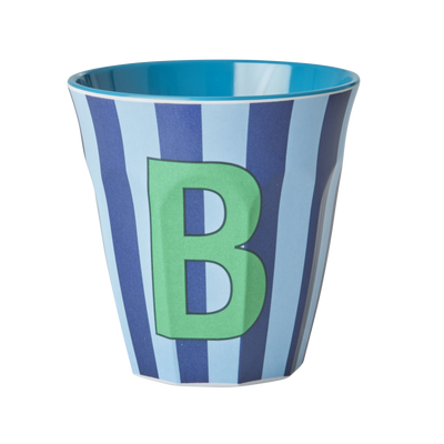 Medium Cup - Blue - B - Stripes