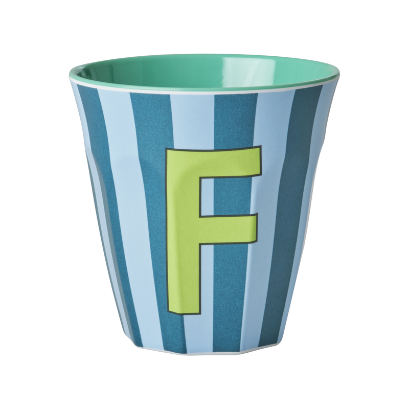 Medium Cup - Blue - F - Stripes