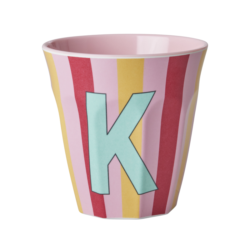 Mediano Vaso - Rosa - K - Stripes