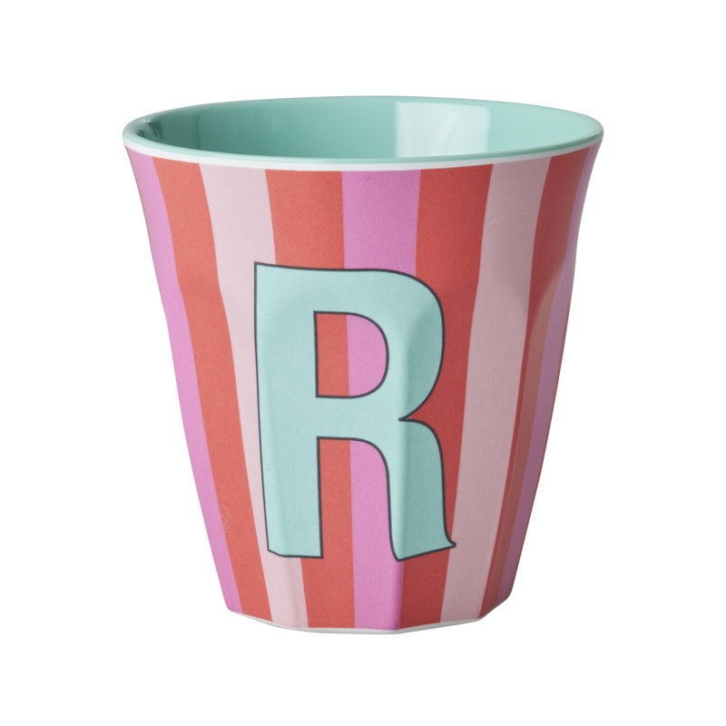 Media Tazza - Rosa - R - Stripes