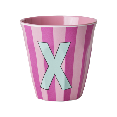 Mediano Vaso - Rosa - X - Stripes