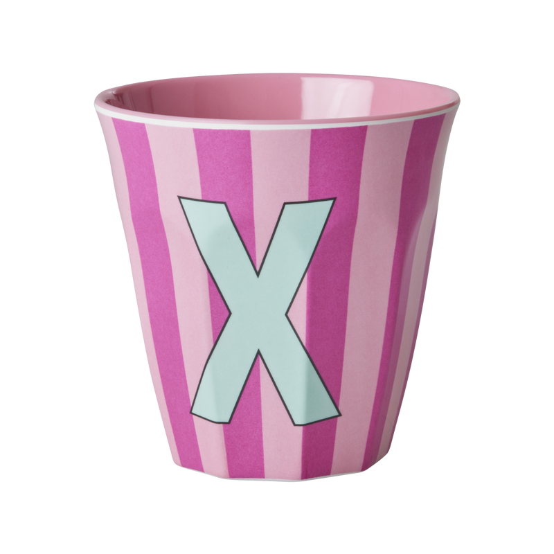 Mediano Vaso - Rosa - X - Stripes