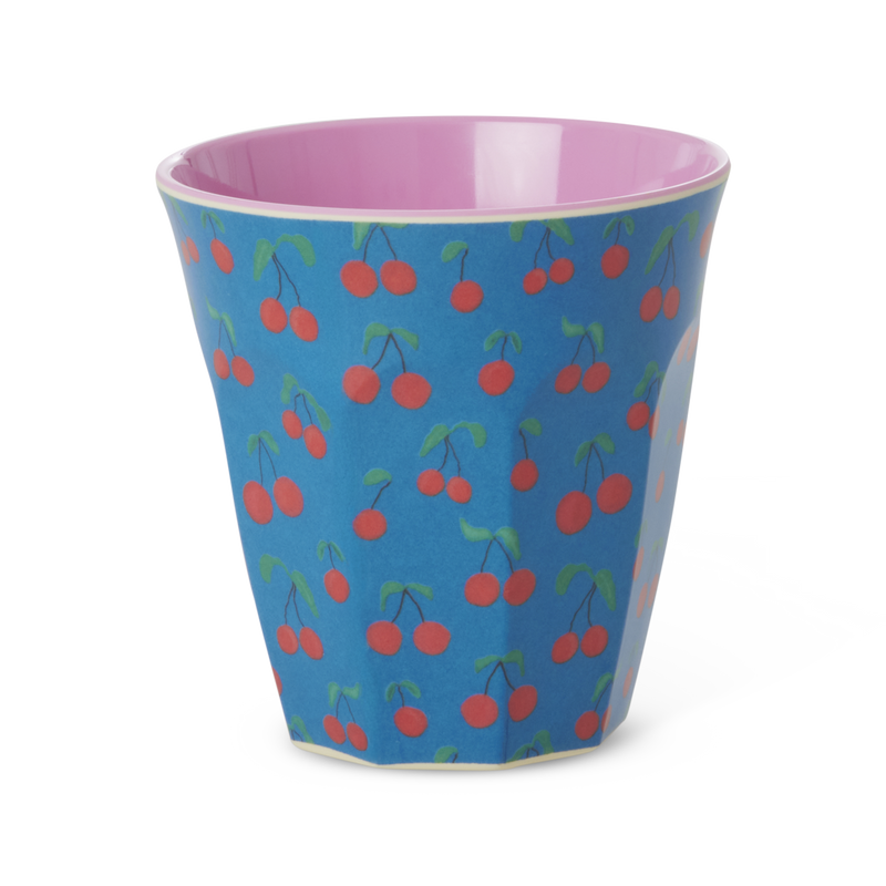 Media Tazza - Blu - Cherry Love Print