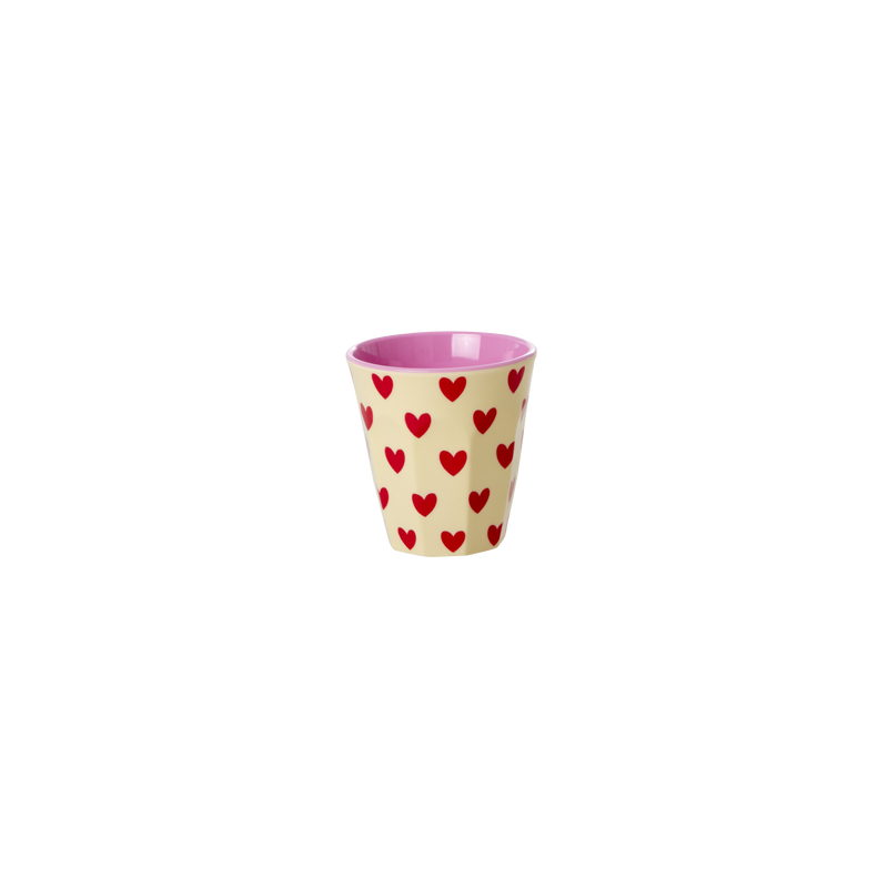 Extra pequeño Vaso para espresso - Crema - Darling Hearts Print