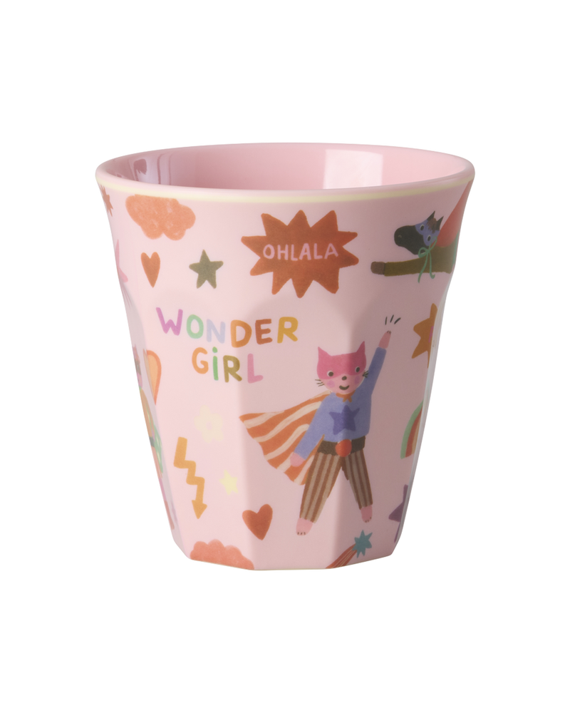 Medium Kids Cup - Pink - Hero Print