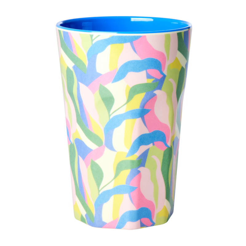 Grote Beker - Blauw - Jungle Fever Print