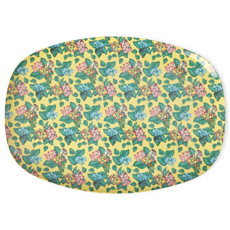 Large Rectangular Dinner Plate - Soft Yellow - Emma&