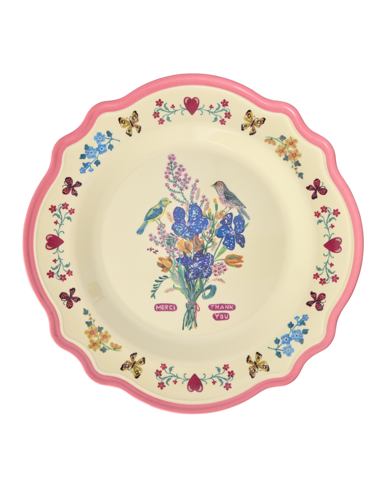 Vintage Dinner Plate - Neon Pink - Nathalie Lété Vol. 2 Print