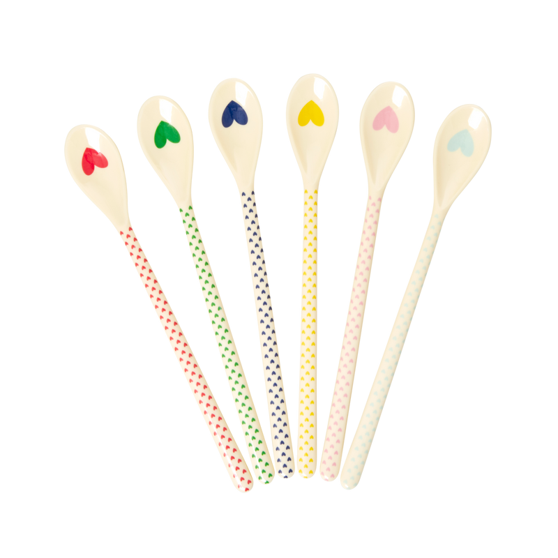 Cucharas latte - Multicolor - Favorite Hearts Print