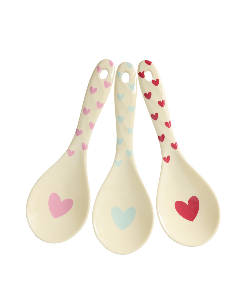 Salad Spoon - Assorted - Favorite Hearts Prints