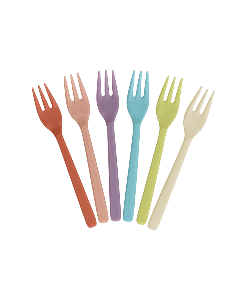 Cake Fork - Multicolor - Gloriously Gifted - Set of 6